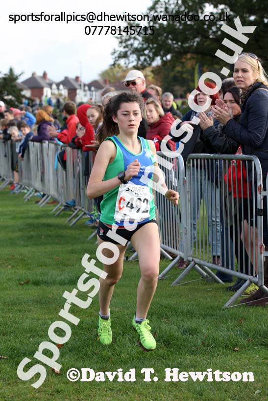 Womens under-17s Northern Cross Country Relays, Graves Park, Sheffield. Photo: David T. Hewitson/Sports for All Pics